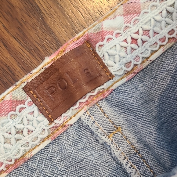 POL Asymmetrical Denim Skirt with Distressed Details - Picture 4 of 7